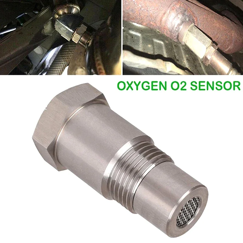 1 stks Mini Zuurstof Katalysator Sensor M18X1.5 Voor Auto 46.5*16.0*16.9 MM Zilver Roestvrij staal Duurzaam Auto Accessoires