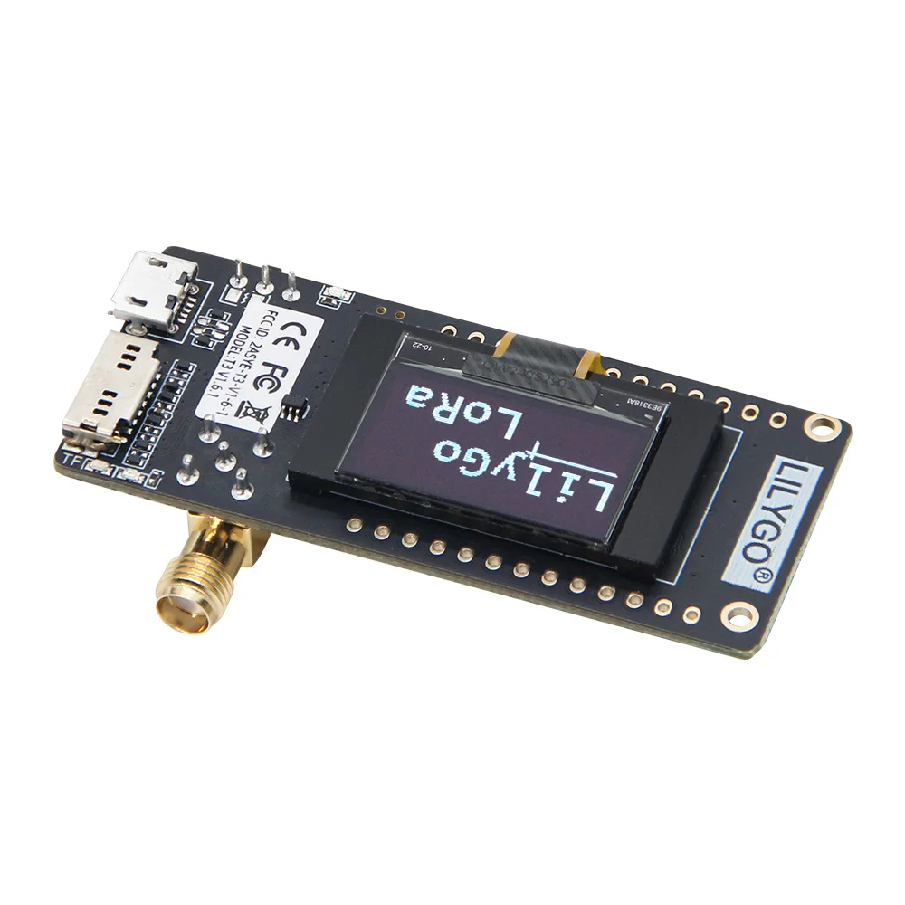 LILYGO ®   TTGO LoRa32 V2.1_1.6 versión 433/868/915Mhz ESP32 LoRa OLED 0,96 pulgadas tarjeta SD Bluetooth WIFI módulo inalámbrico ESP-32 SMA