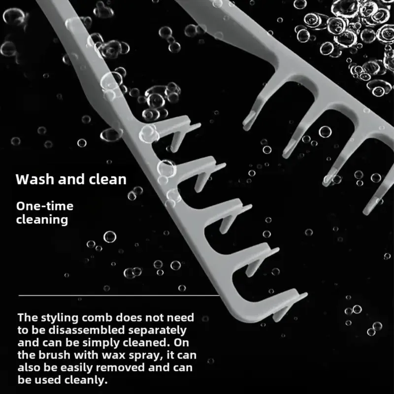 Volumizing Wide-Tooth Hair Styling Comb Curling Tools Fluffy Texture for Men Ideal for All Hair Types Hairstyling Tools