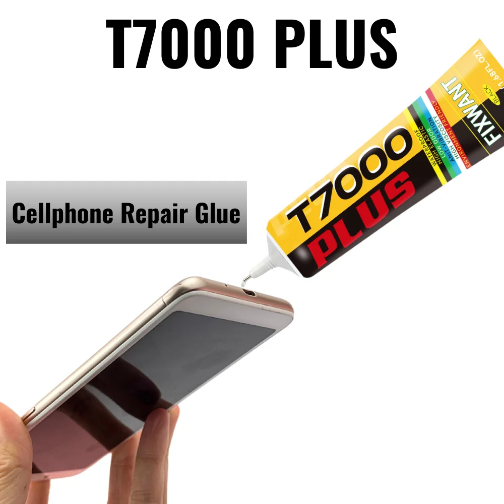 FIXWANT T7000 PLUS colle noir téléphone portable tablette réparation couvercle de batterie LCD cadre adhésif T-7000 fort composants électroniques colle
