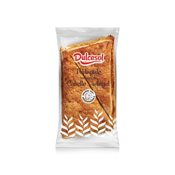 Dulcesol-Puff Triângulos Cheio de Creme ou Angel Hair A caixa tem 2,2 kg