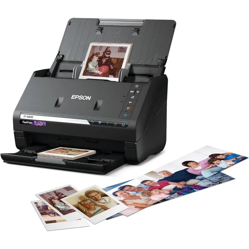 FastFoto FF-680W Wireless High-Speed Photo and Document Scanning System, Black