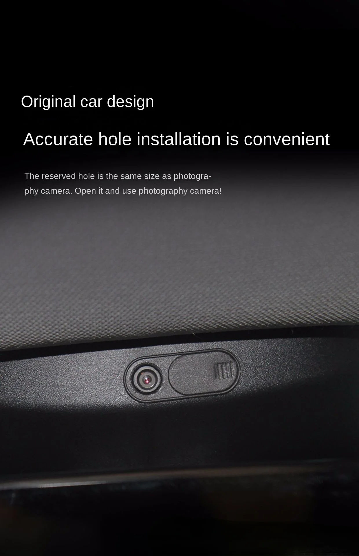 Para Tesla Model Y/3 cámara Interior cubierta de protección de privacidad accesorios de modificación