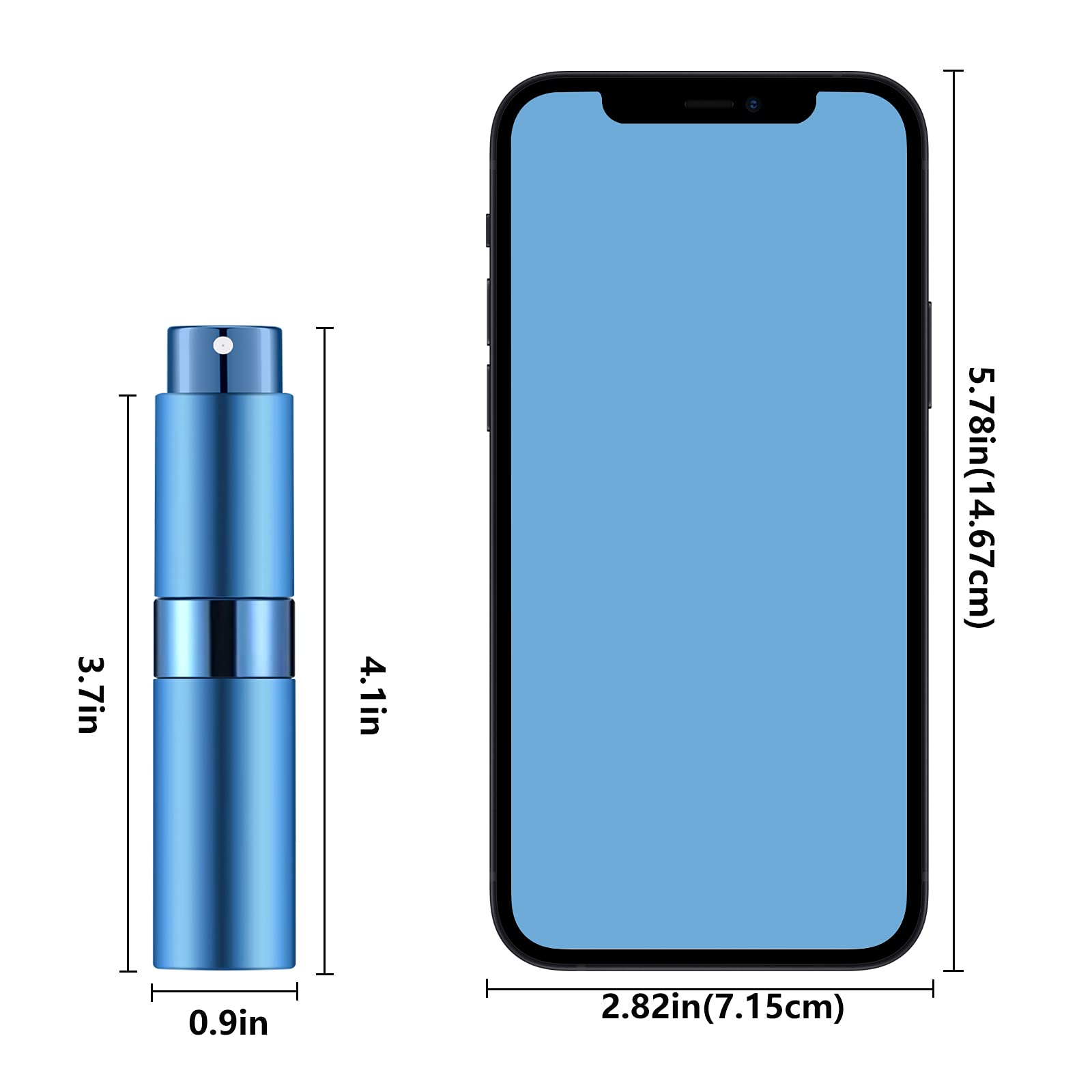 4 Stück + 6 Zubehör, Parfümzerstäuber, nachfüllbar, mit 5 Sprühflaschen, 2 Aluminium-Trichter, 2 Shenanigans mit Dosierfunktion, 2 Federn