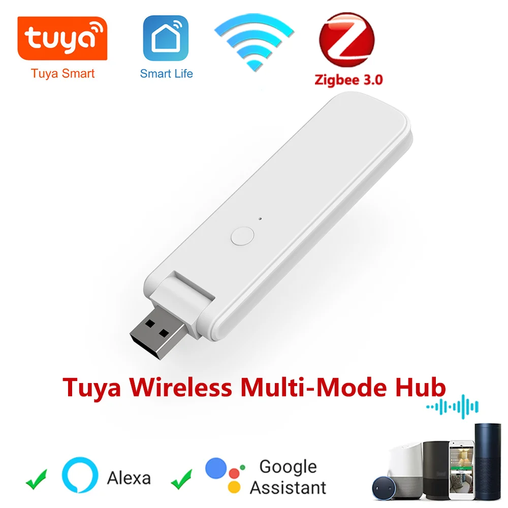 Tuya zigbee bluetooth hub multi modo gateway ponte de casa inteligente para automação via vida inteligente funciona com alexa google casa