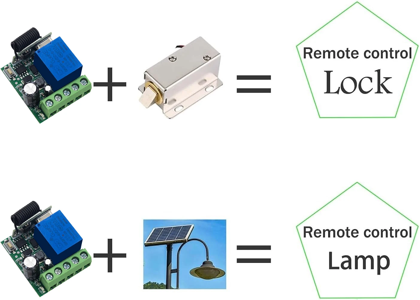 433MHz Wireless Remote Control Switch RF Relay DC 12V 24V 48V 60V Transmitter 433Mhz Remote Control Gate Door light Controls