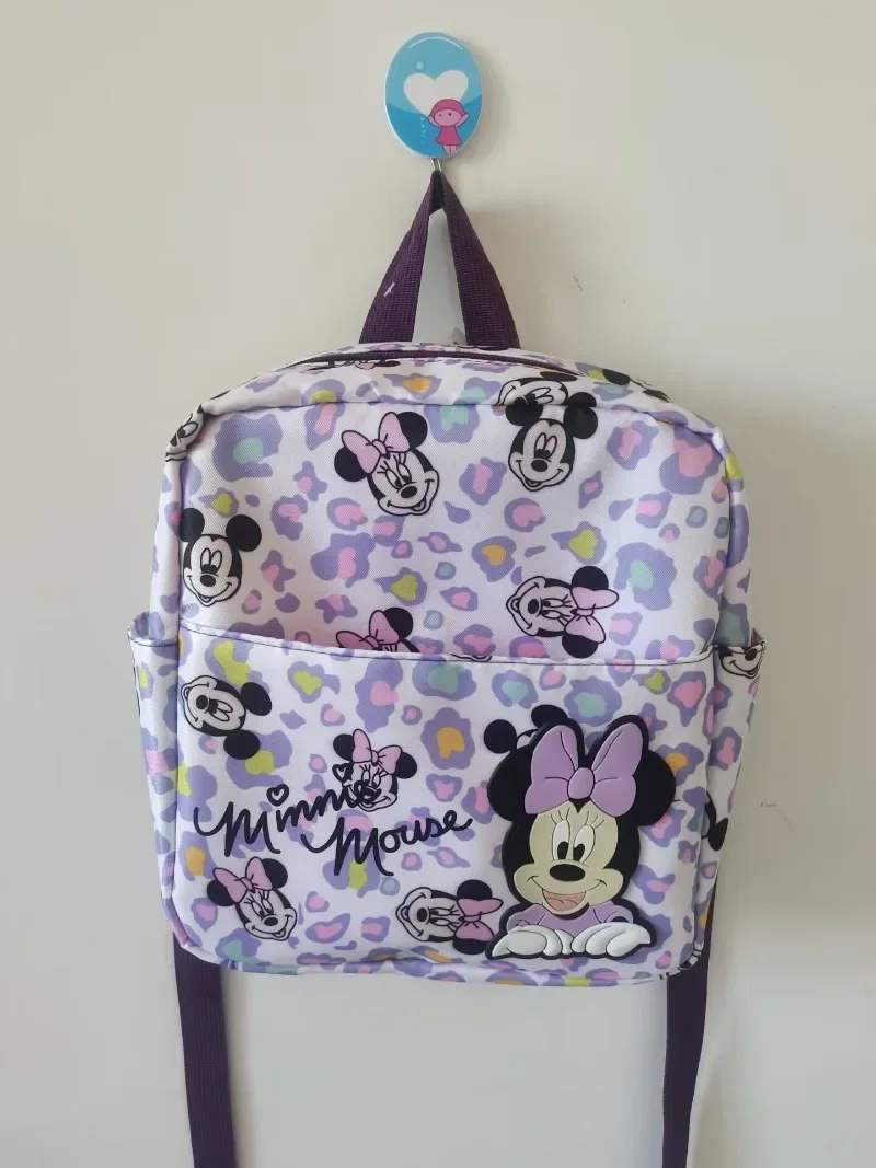 Disney śliczny Mickey i Minnie plecak dla dzieci dziewczyny nadruk kreskówkowy o dużej pojemności do przechowywania książek przedszkole tornister dla dzieci
