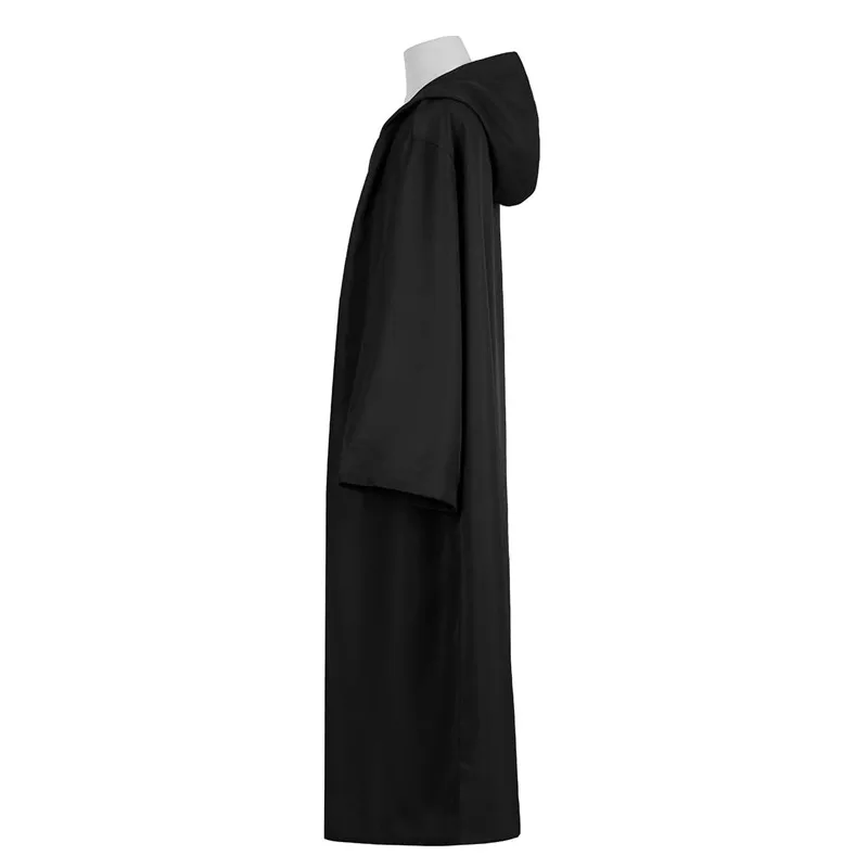 Halloween Hexe Langes Hemd Mit Kapuze Schwarze Robe Umhang Cosplay Kostüm Erwachsene und Gruseliger Geisterumhang Kind Urlaub Kostüm Set