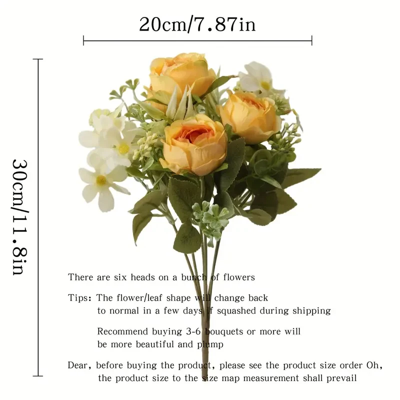 Bouquet di fiori di peonia artificiale, fiori primaverili estivi finti all'aperto, bouquet di fiori finti al tocco reale, festa di nozze