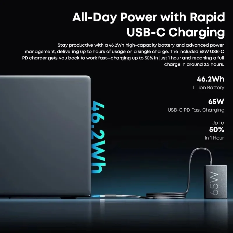 CHUWI CoreBook X 노트북 AMD R5-7430U 게이밍 노트북 16GB DDR4 RAM 512GB SSD 14.1인치 2K 화면 윈도우 11 Wifi6 노트북