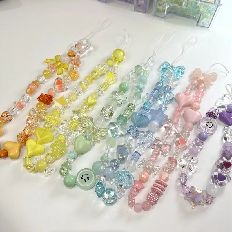 20 個アクリルかわいいスペーサールースビーズセット DIY ブレスレットネックレスストラップストラップジュエリーメイキング用品アクセサリー材料