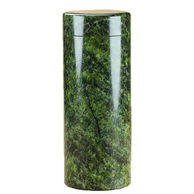 King Stone Natural Diversized-Tasse à thé magnétique vert foncé, serpentine d'isolation, médecine, eau