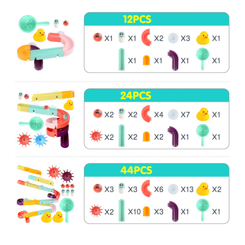 DIYバスおもちゃ,子供用バスセット,組み立てトラック,バスルーム用