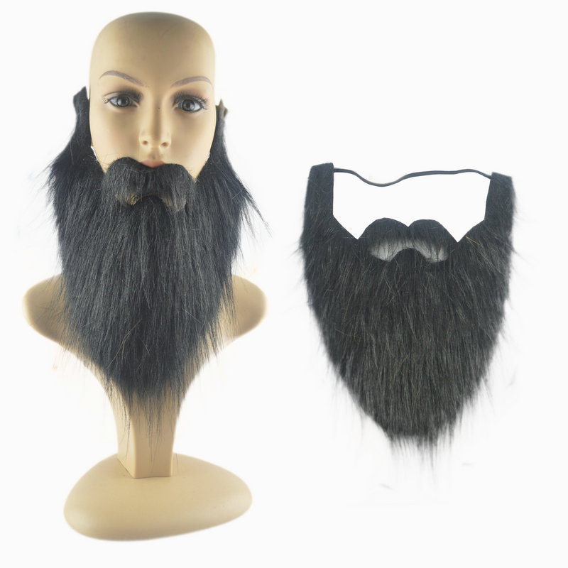 1pc DIY Kostüm Gefälschte Bart Lange Flusen Bärte Cosplay Kostüm Requisiten Santa Claus Bart Augenbrauen Schnurrbart Weihnachten Party Suppl