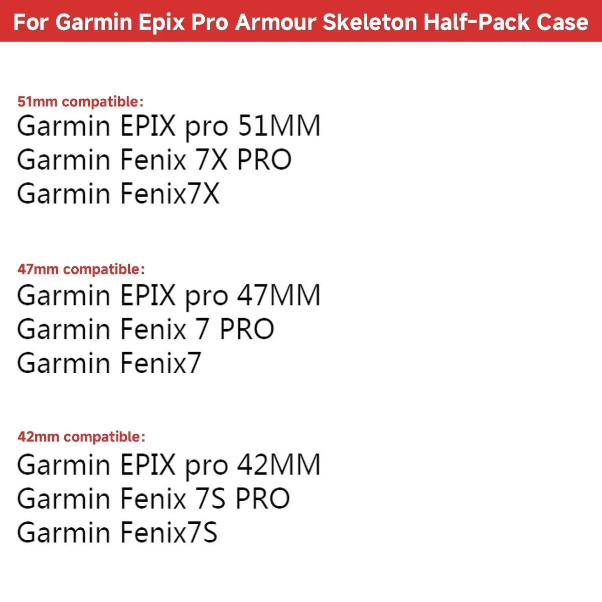 Capa Protetora Oca para Garmin Fenix, Concha Protetora, Capa de Silicone para Garmin Epix Pro, 42mm, 47mm, 51mm