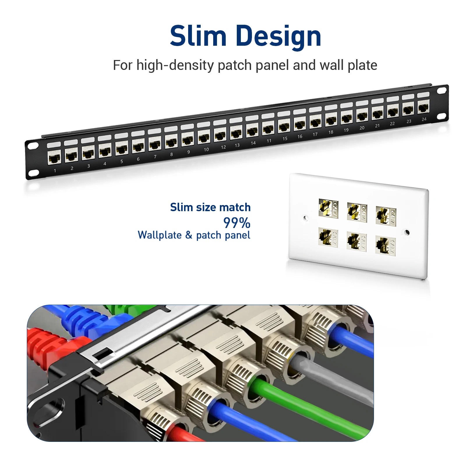ZoeRax Cat6a Cat7 Cat8 Keystone-Buchse, RJ45 STP, werkzeugloses Modul aus Zinklegierung, abgeschirmter Keystone-Buchsenadapter, 40 Gigabit