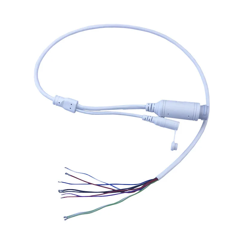 48V to 12V PoE สาย DC Audio กล้อง IP RJ45 สายโมดูล PoE ในตัวสําหรับกล้องวงจรปิด IP กล้อง