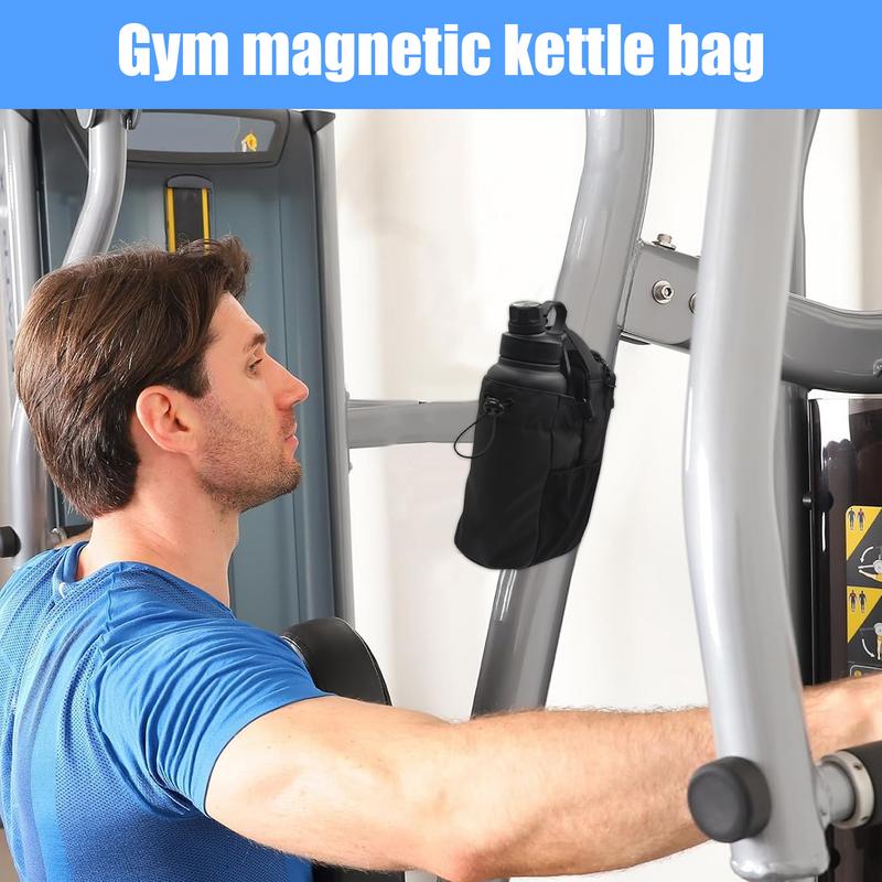 Magnetic GYM ขวดน้ําผู้ถือกระเป๋าโทรศัพท์แบบพกพากระเป๋าสะพายกระเป๋าโทรศัพท์แม่เหล็กในตัวสําหรับผู้ชายผู้หญิงกีฬาฟิตเนส