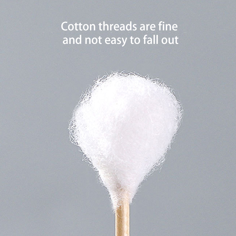 Hisopo de algodón de doble cabeza para mujer, herramientas para el cuidado de la salud, maquillaje, punta de madera, tornillo, palos, nariz, orejas, 500 piezas