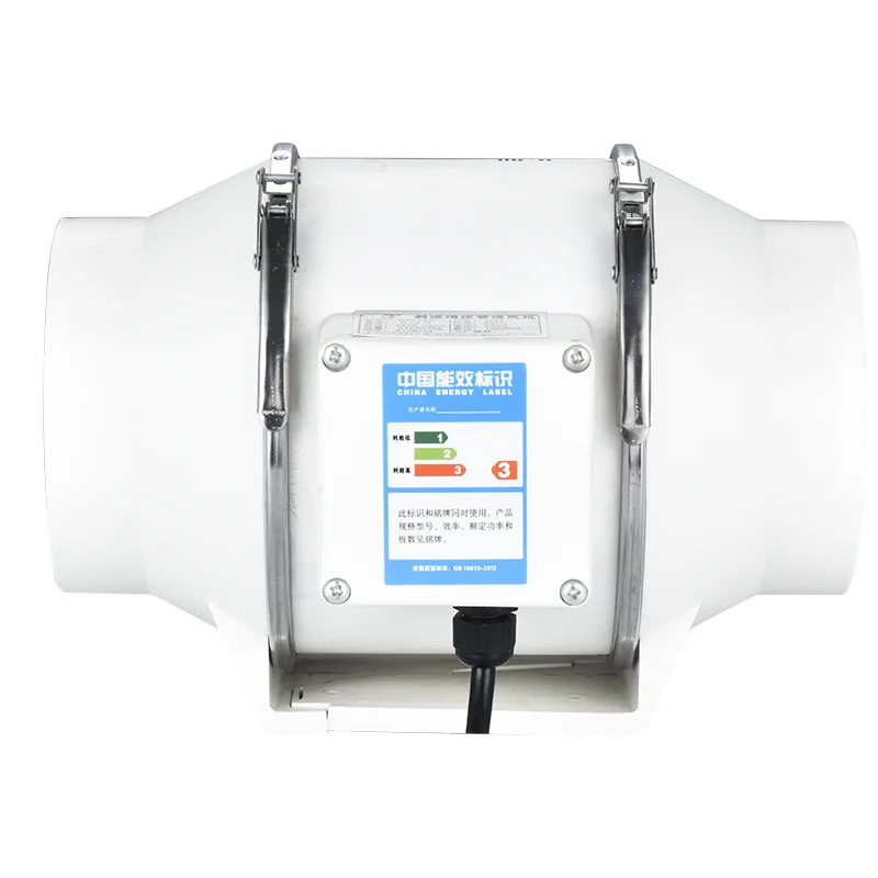 4 인치 220V 배기 팬 홈 자동 인라인 파이프 덕트 팬 욕실 추출기 환기 주방 화장실 벽 공기 청정 인공 호흡기