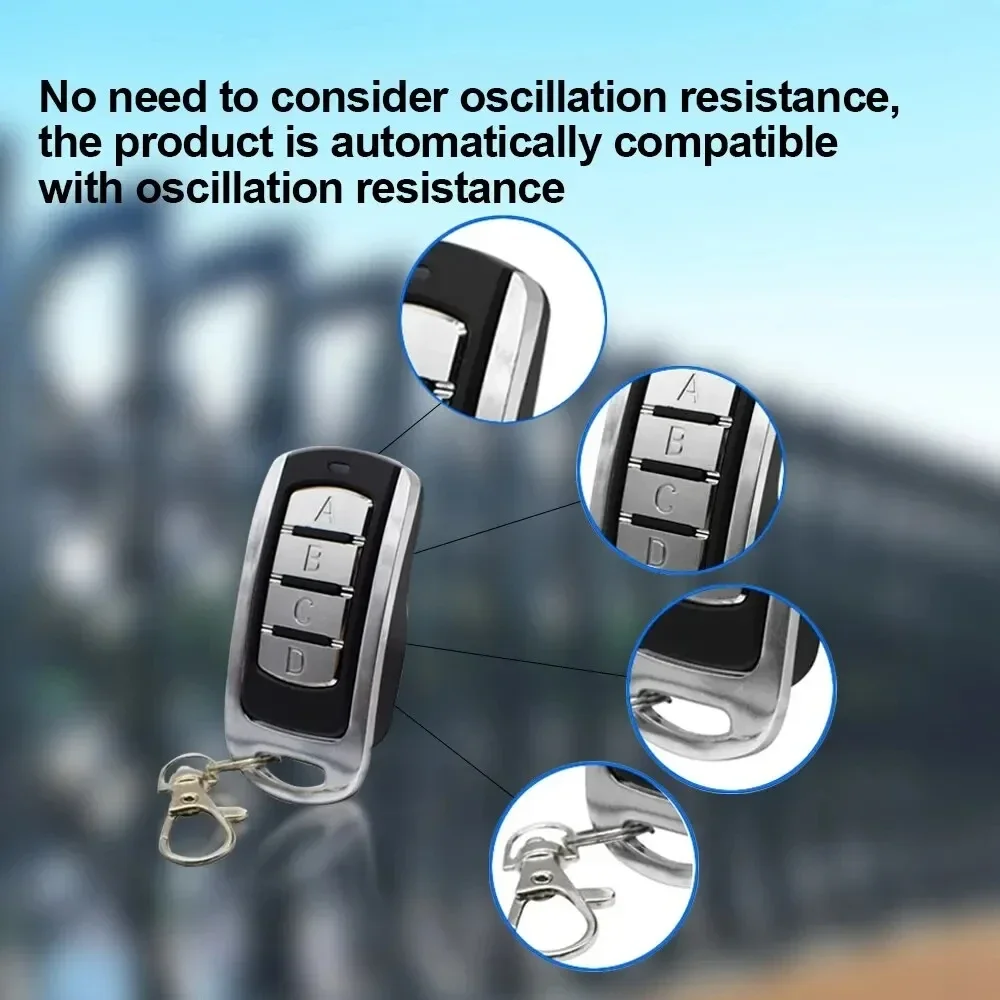 3pcs โรงรถระยะไกลประตูอิเล็กทรอนิกส์ควบคุม 433mhz Gate Key Fob Command มือเครื่องส่งสัญญาณรีโมทคอนโทรลไร้สายของชัตเตอร์ประตู