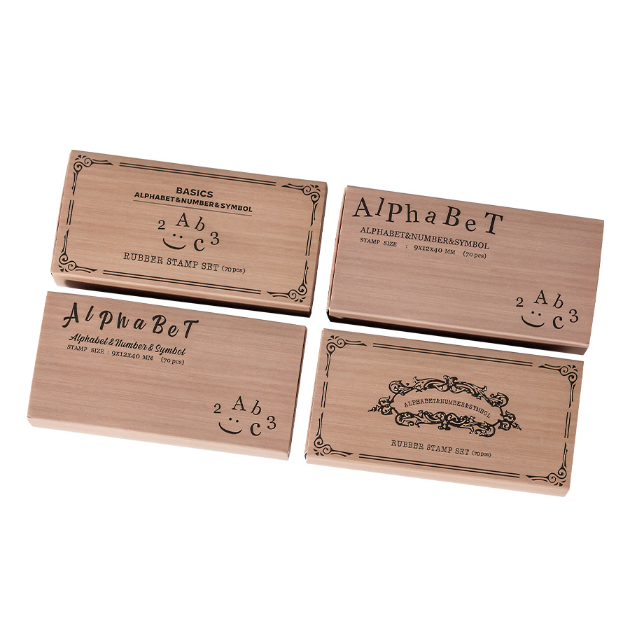 70 Pcs Symbols Retro Letters English Digital Hand Notes Seal Typewriter Series Decorative Printing Materials Wood Stamp Set