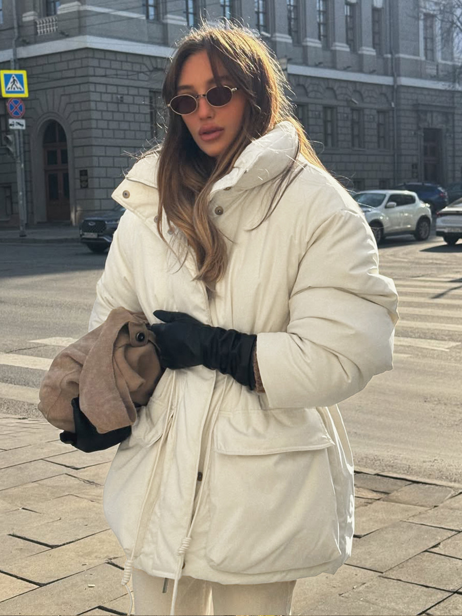 Wolfeel, новое осенне-зимнее женское модное теплое облегающее хлопковое пальто с завязками на талии, модная хлопковая верхняя куртка