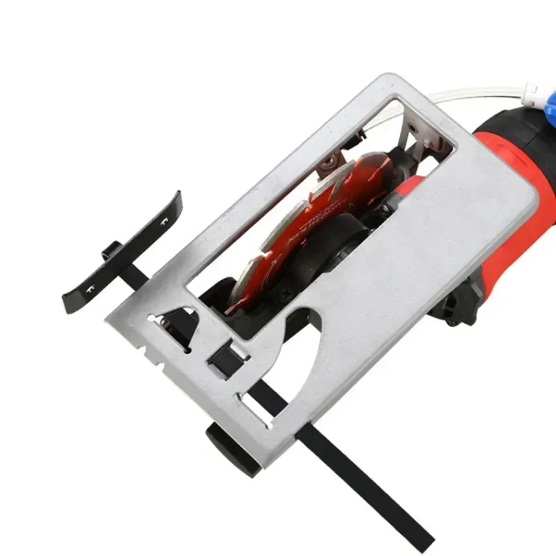 Sin polvo 45 °   Soporte de posicionamiento de profundidad de corte ajustable, amoladora angular, máquina de corte de adaptación, Base de ranurado para 100-125MM