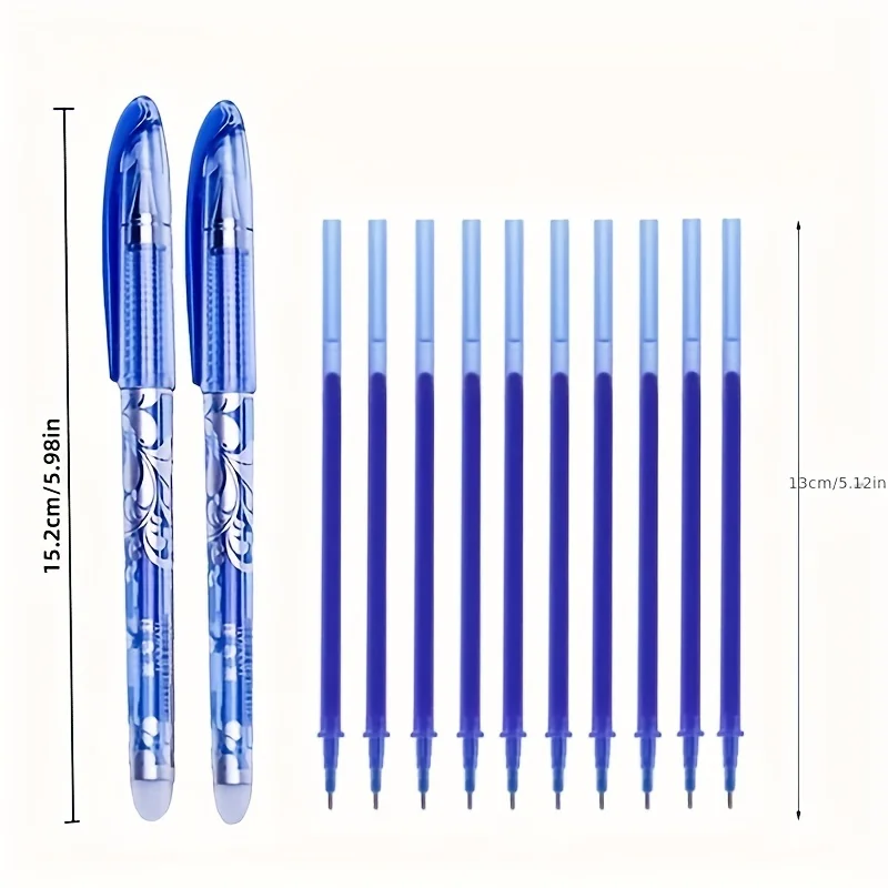 6pcs 0.5mm Erasable GEL ชุดปากกา 6 สีหมึกเขียนปากกาเจลเติมแท่งล้างทําความสะอาดได้ Handle สําหรับโรงเรียนเครื่องเขียนอุปกรณ์สํานักงาน