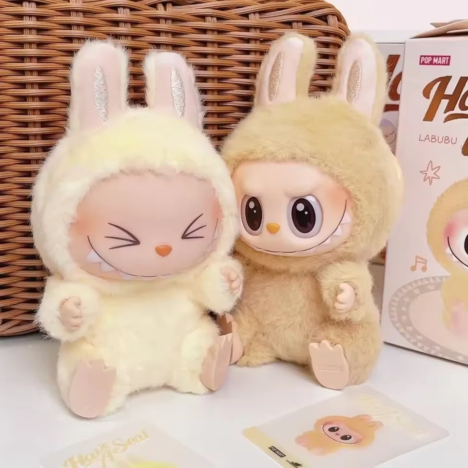 In Stock New Third Generation Blind Box Monster Have A Seat Series Bubble Doll Labubu Action Figure Plush Keychain Kids Toy Gift