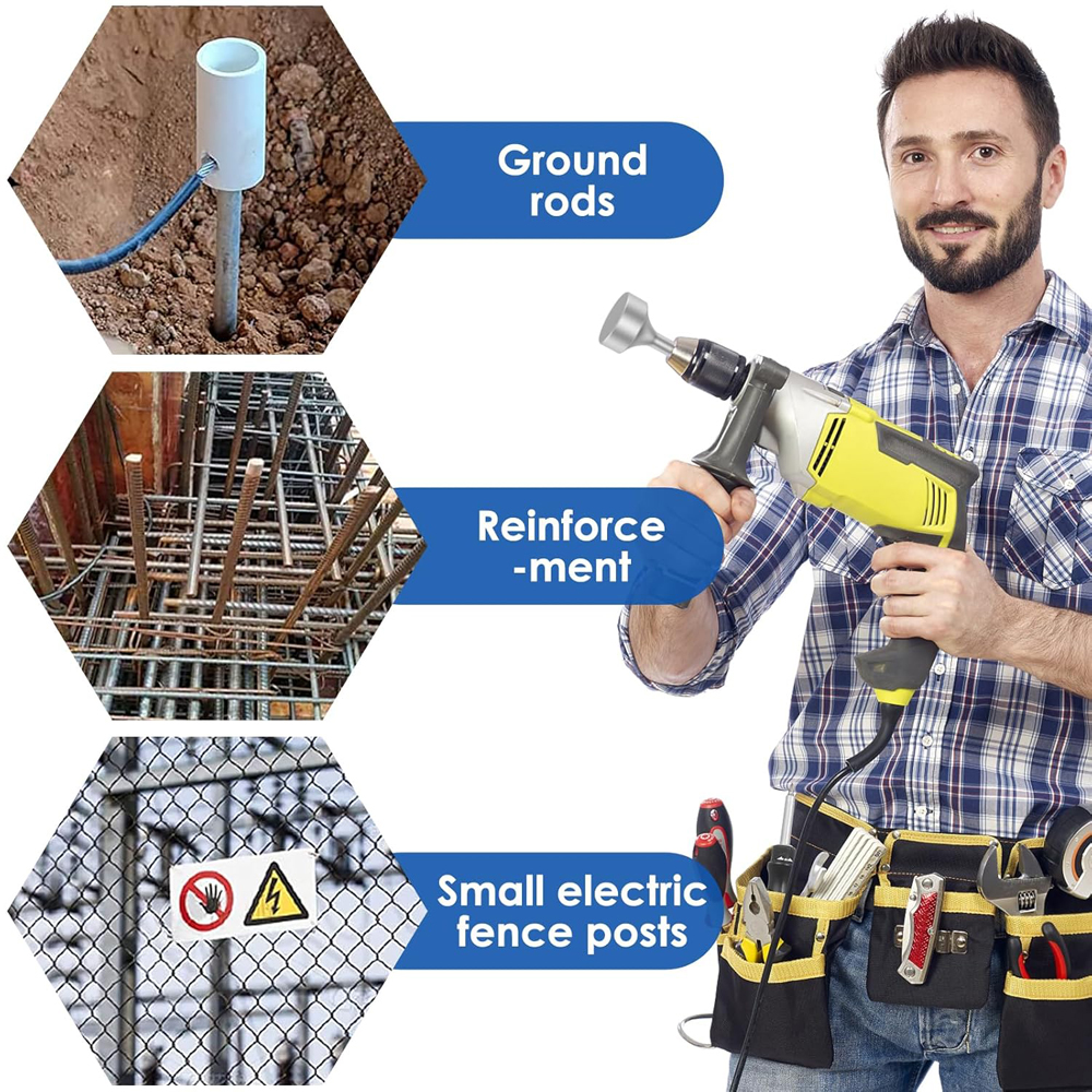 Chave de haste de aterramento de 85mm, broca de aço resistente, resistente ao desgaste, ampla compatibilidade, soquete para rotar