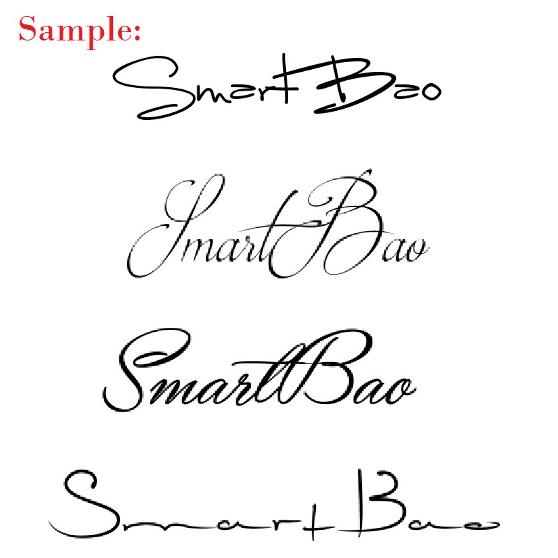 Personal Name Stamp Handwritten Signature Seal Engraving Customized Seal Private Seal Automatic Press Type Office Stamp