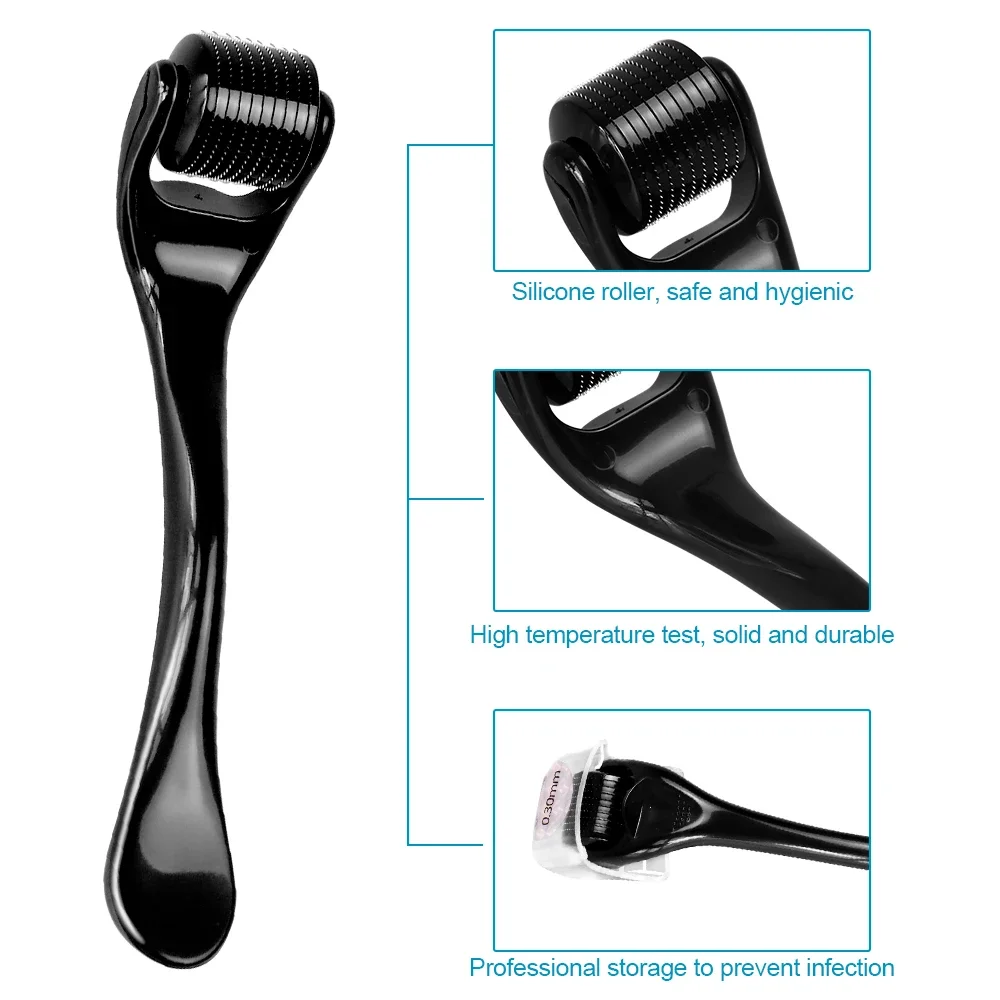 Rodillo Derma 540, aguja para el cuidado de la piel, Micro Dermaroller, rodillo Derma profesional para el crecimiento del cabello, rodillo de belleza Facial para el crecimiento de la barba