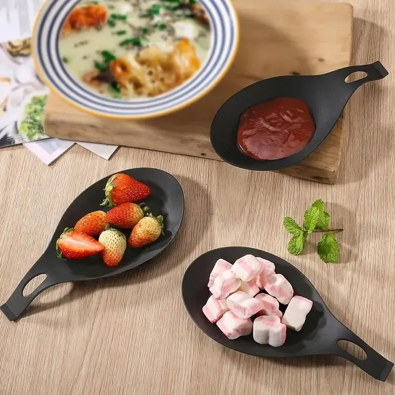【ขายร้อน】ที่วางไม้พายที่วางช้อนซิลิโคนทนความร้อนภาชนะ Placemat ถาดเครื่องมือห้องครัว