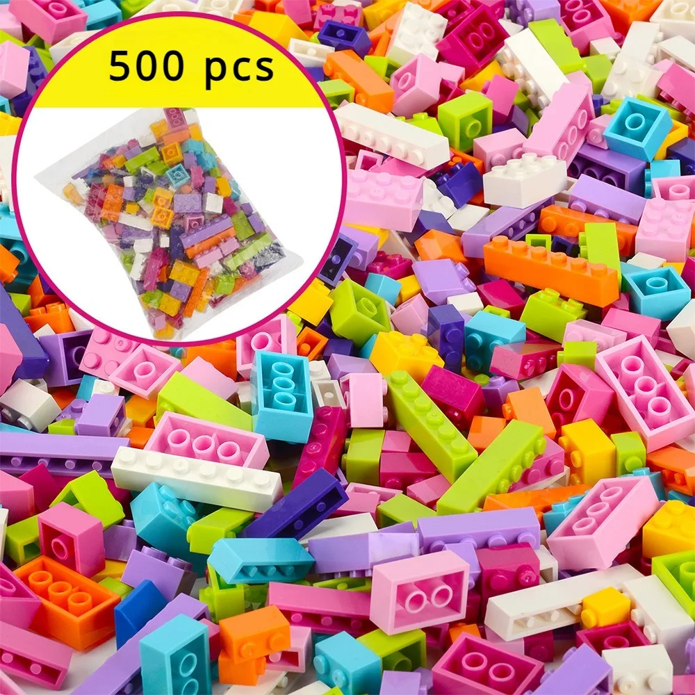 DIY Creative Building Blocks ชุดใหญ่ City CLASSIC Building Blocks ประกอบเด็กชายและเด็กหญิงของขวัญวันเกิดเด็กการศึกษา T