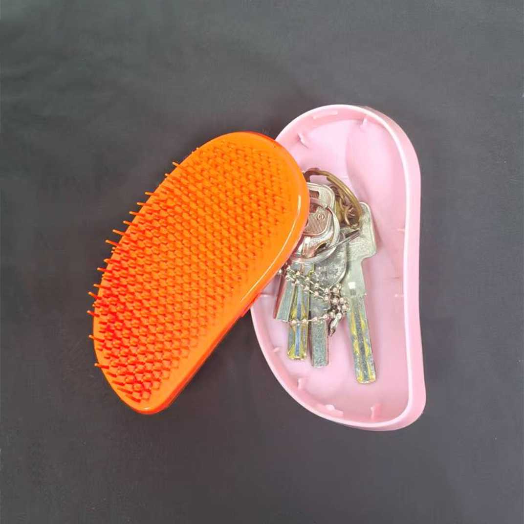 หวีผมซ่อนกล่องเก็บเงินคอนเทนเนอร์ความเป็นส่วนตัวสําหรับเครื่องประดับท่องเที่ยวแหวนเงินสด Hairdressing หวีนวด