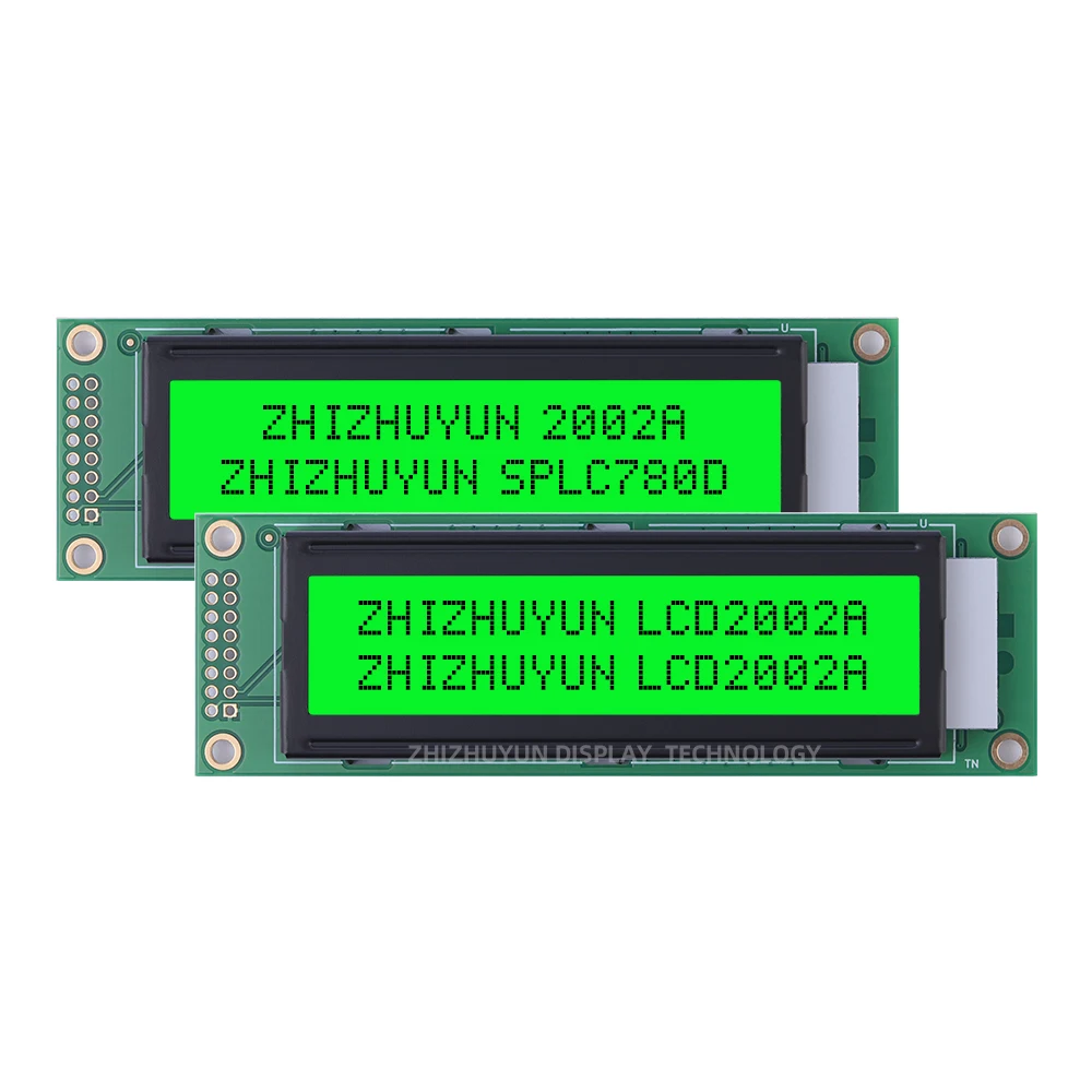 Source Factory 2002A Character Dot Matrix Screen Grey Film Blue Font 20X2 Controller SPLC780D Stable Supply Of Goods LCD Screen