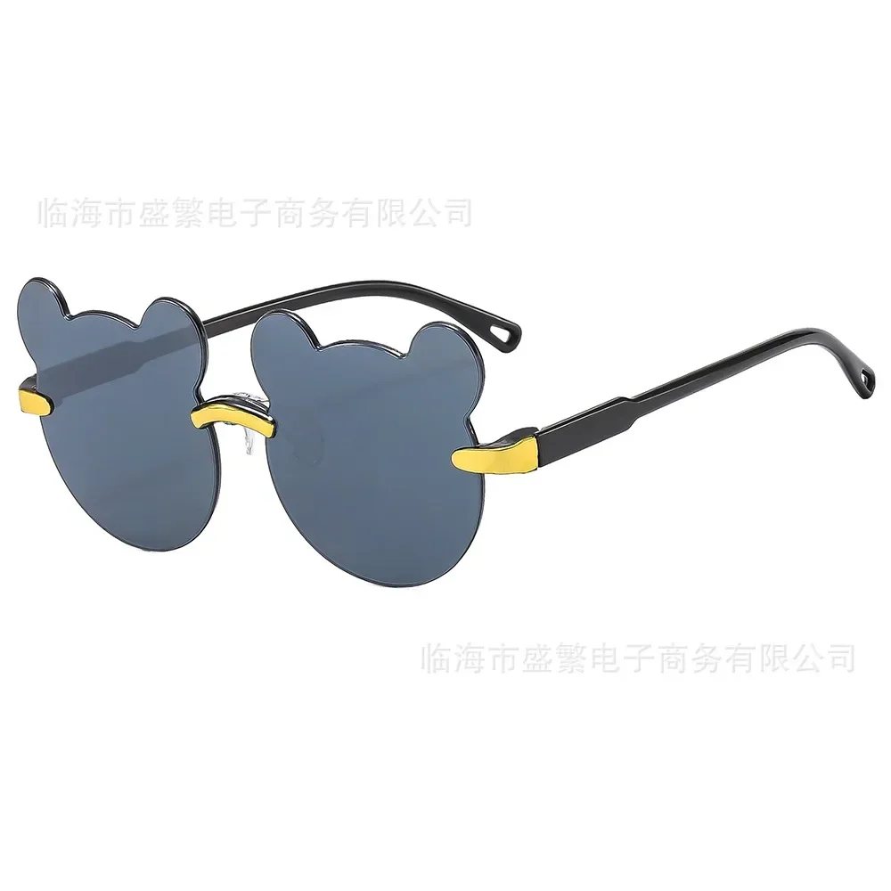 Gafas de sol para niños con forma de oso, gafas para niños a la moda, gafas de dibujos animados para niñas, gafas de sol antideslumbrantes para conductor, gafas de sol de dibujos animados para niños
