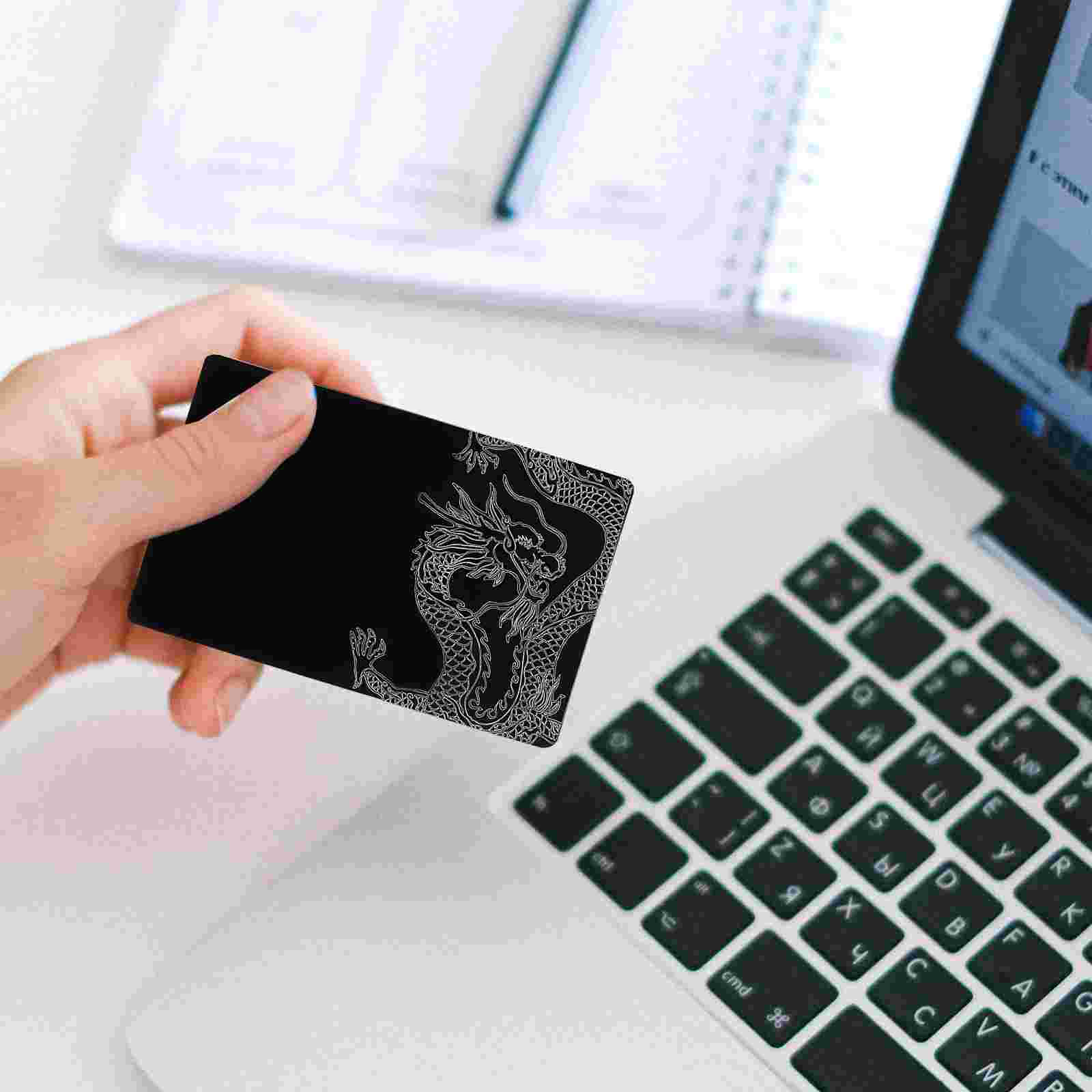 10 Stück Metall-Visitenkarten mit Gravur, Rohlinge, Aluminium, Namensschilder zum Selbermachen