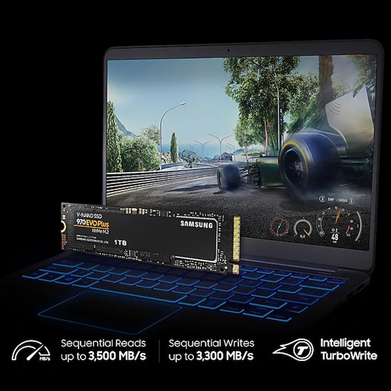 Samsung 2.5'' SATAIII SSD 870 Evo 970 EVO Plus NVMe M.2 SSD 2TB 1TB 500GB 250GB Internal Solid State Drive Storage Disk