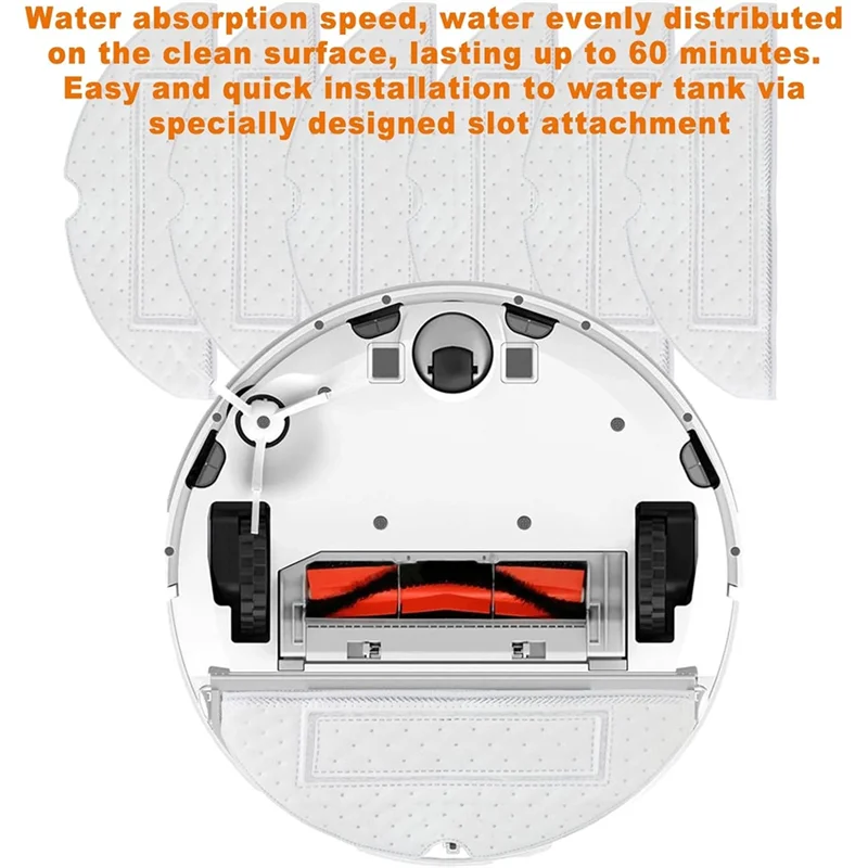 40 Buah Kain Pel Sekali Pakai untuk Roborock S7 S70 S75 S7max S7maxv T7S G10 T8 Plus Bantalan Pel Robot Vacuum Kain Pel Suku Cadang-A70Z