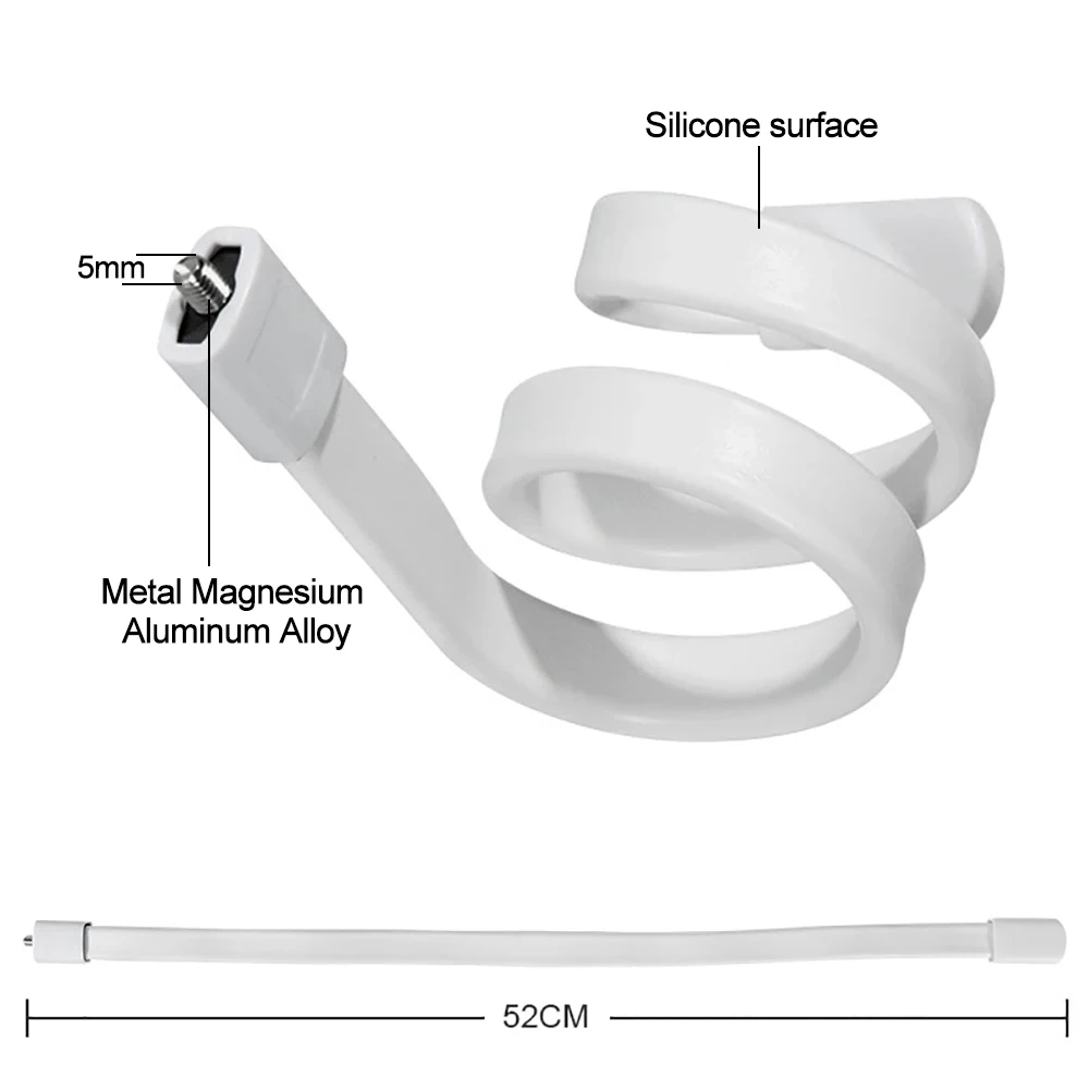 Soporte de cuello de cisne de hilo, soporte para cámara, soporte multifuncional de silicona para Monitor de bebé, soporte ajustable para Monitor de bebé