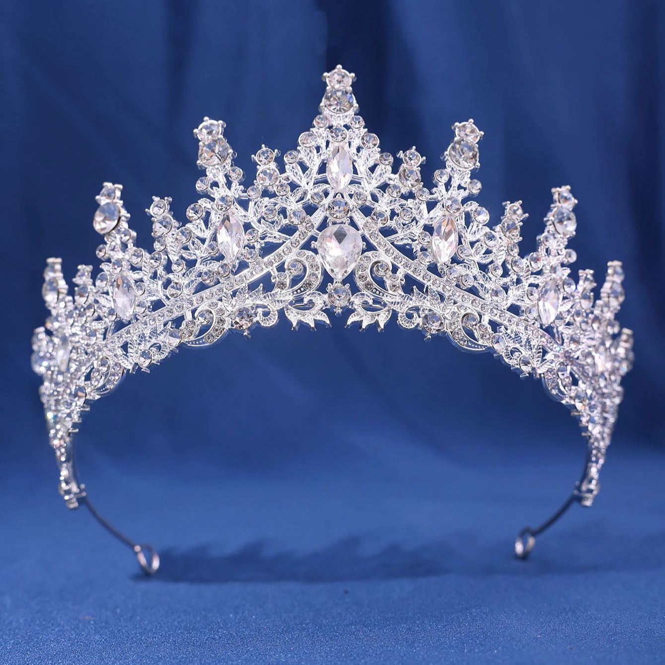 Couronne de mariage en biscuits cristal multicolore pour femme, diadèmes baroques, accessoire de cheveux, bijoux de luxe, princesse, reine