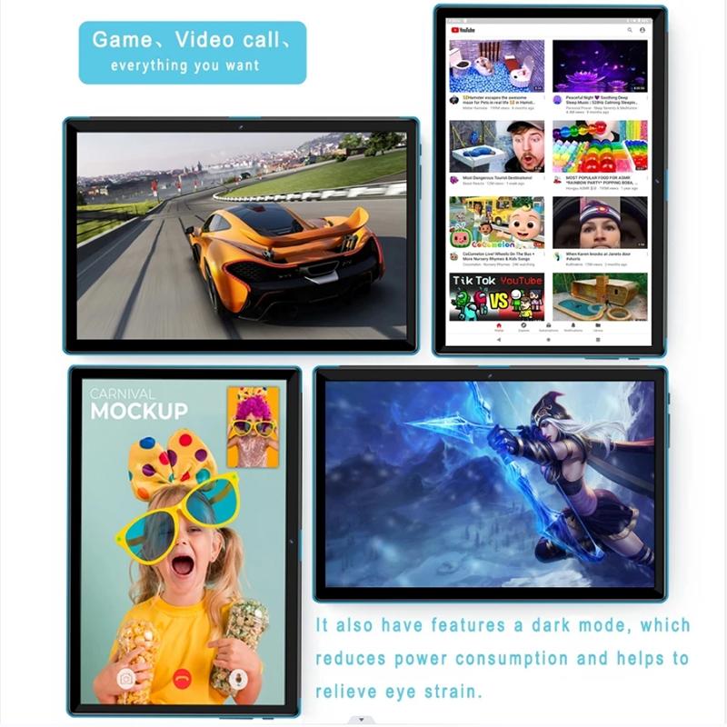 2025แท็บเล็ต PC ใหม่แท็บเล็ตขนาด10.1นิ้ว4G LTE Android 13โทรศัพท์8GB RAM 256GB ROM dual GPS Bluetooth WiFi Google
