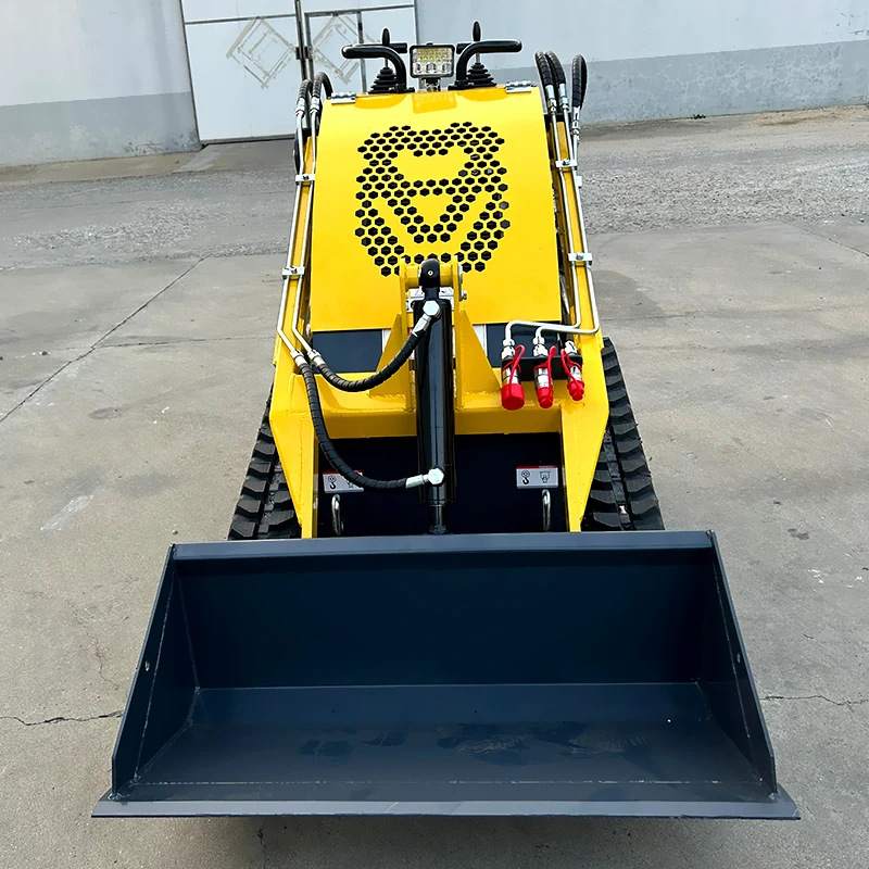 Minicargador diésel barato personalizado, manipulación de movimiento de tierras, minicargador, limpieza de nieve, minicargador de patín a la venta