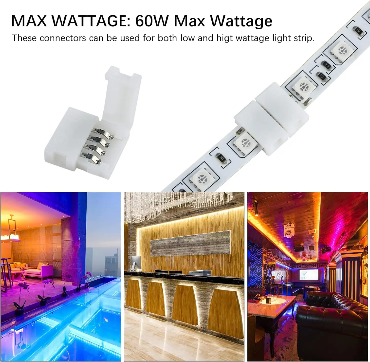 10 pz I/L/T/Forma Croce Senza Saldatura Snap Down 4Pin Conduttore Connettore Striscia LED per Collegamento Divisore Rapido di 10mm di Larghezza