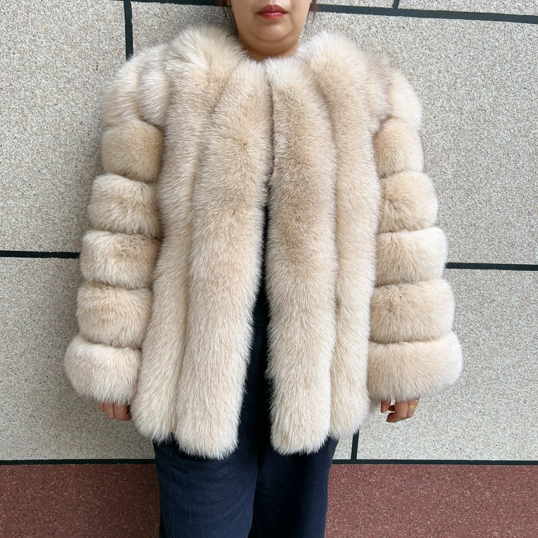Real fox casaco de pele outono e inverno das mulheres vertical bar jaqueta raposa natural nova moda prata fox casaco de pele frete grátis
