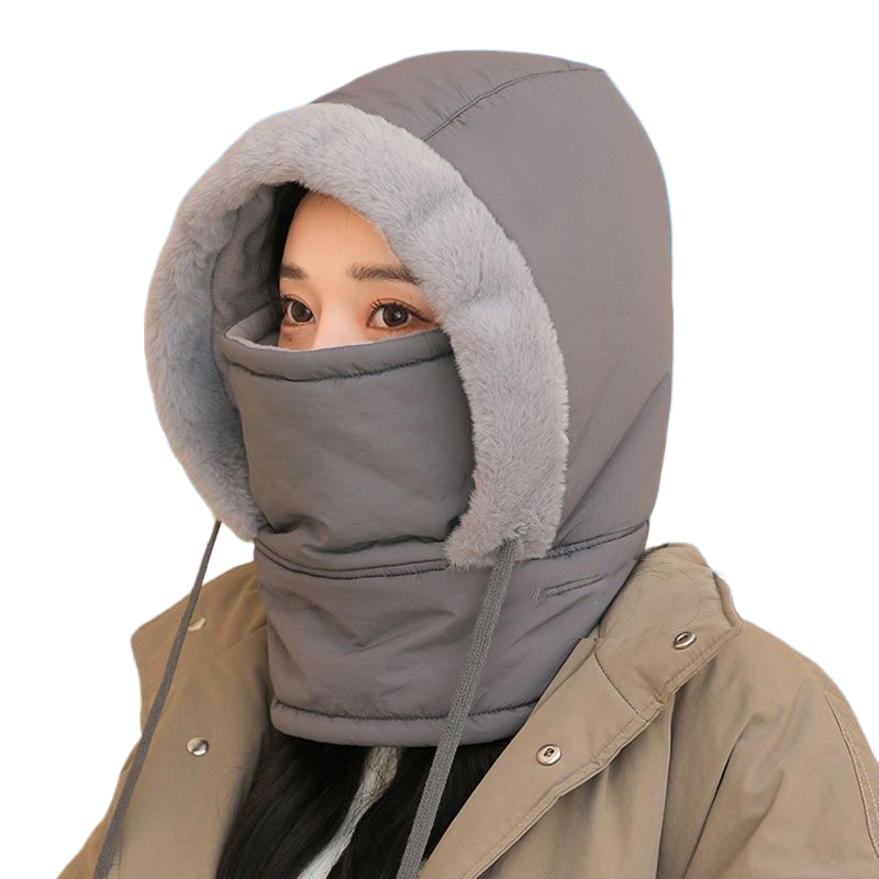 Pasamontañas Unisex de algodón para hombre y mujer, gorro de invierno, gorros más cálidos a prueba de viento, gorros con máscara facial completa, gorros para exteriores, bufandas gruesas