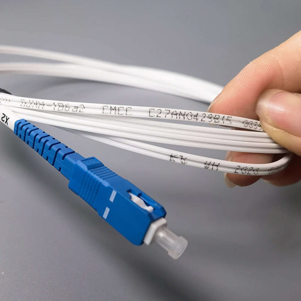 Indoor Drop Fiber Cable Fiber Optic Patch Cord 1M-120M FTTH Single Mode SC/UPC-SC/UPC Factory Wholesale Free Adapter