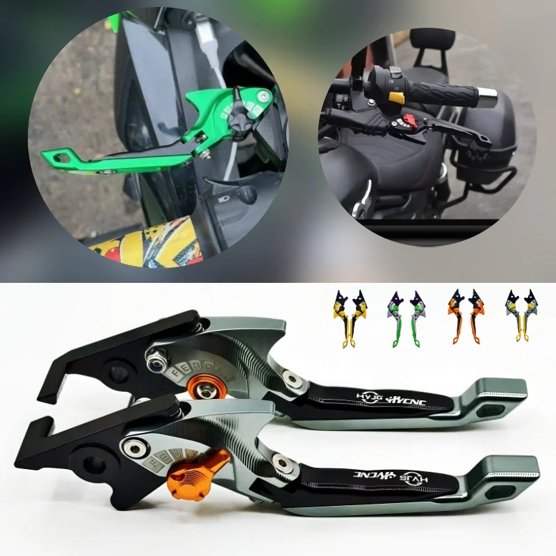 Untuk Kawasaki ZXR750 1989-1995 ZX7R/ZX7RR 1996-2003 Suku Cadang Sepeda Motor Set Tuas Rem 3D Tuas Pegangan Dapat Disesuaikan Dapat Dilipat